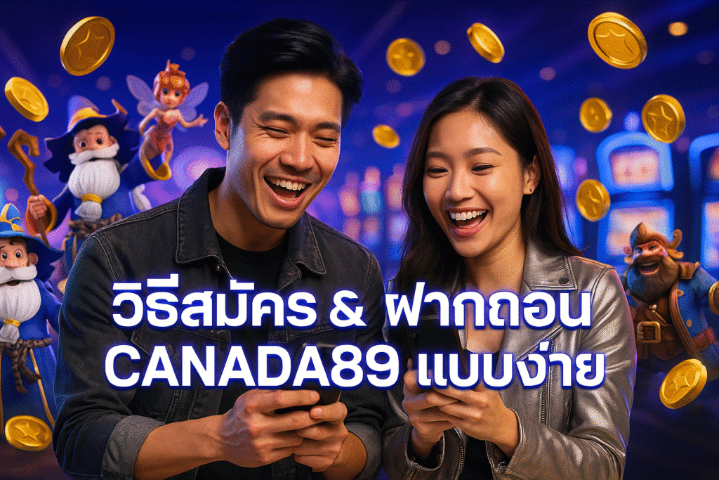 วิธีสมัคร & ฝากถอน CANADA89 แบบง่าย